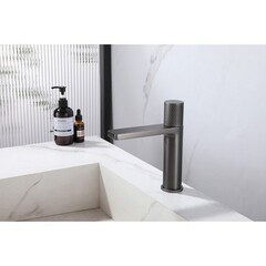 Смеситель для раковины Abber Rund поворотный переключатель никель (AF8710NG) - фото 3