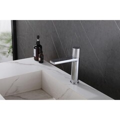 Смеситель для раковины Abber Rund поворотный переключатель хром (AF8710) - фото 3