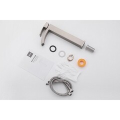 Смеситель для раковины Abber Wasserfall однорычажный сатин (AF8611SP) - фото 4