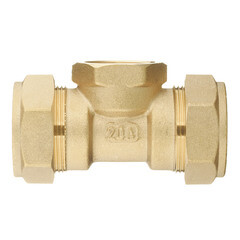 Изображение товара Тройник Stahlmann IWS EasyFix 20 мм х 3/4 ВР(г) х 20 мм для гофрированных труб