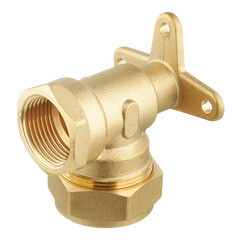 Угол Stahlmann IWS EasyFix 20 мм х 3/4 ВР(г) для гофрированных труб с креплением - фото 1