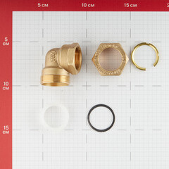 Угол Stahlmann IWS EasyFix 90° 20 мм х 3/4 ВР(г) для гофрированных труб - фото 3