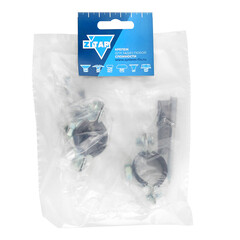 Хомут сантехнический 3/4 25-28 мм оцинкованная сталь со шпилькой и дюбелем (2 шт.) - фото 3