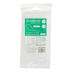 Стяжка кабельная Systeme Electric MultiSet 150х3,6 мм нейлоновая белая (100 шт.) (IMT15036W) - фото 3