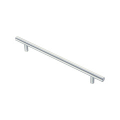 Изображение товара Ручка-рейлинг мебельная Kerron Metallic d10 мм металлическая матовый хром (R-3010-192 SC)