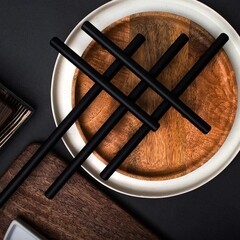 Ручка-рейлинг мебельная Kerron Metallic d12 мм металлическая матовый черный (R-3020-96 BL) - фото 5