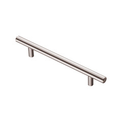 Изображение товара Ручка-рейлинг мебельная Kerron Metallic d10 мм металлическая сталь (R-3010-128 ST)