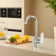 Смеситель для кухни Tokito Komaki хром с высоким изливом однорычажный (TOK-KOM-1013) - фото 10