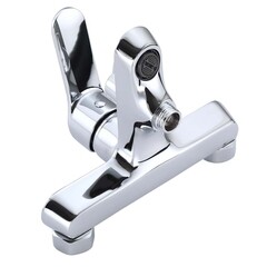 Смеситель для ванны Tokito Konan хром однорычажный с коротким изливом с лейкой (TOK-KON-1014) - фото 8