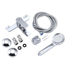 Смеситель для ванны Tokito Konan хром однорычажный с коротким изливом с лейкой (TOK-KON-1014) - фото 5