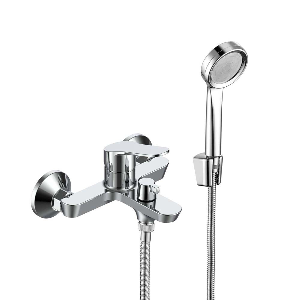 Изображение товара Смеситель для ванны Tokito Konan хром однорычажный с коротким изливом с лейкой (TOK-KON-1014) Изображение товара Смеситель для ванны Tokito Konan хром однорычажный с коротким изливом с лейкой (TOK-KON-1014)