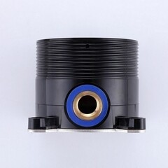 Смеситель для ванны напольный Abber Daheim белый матовый однорычажный с лейкой (AF8215W) - фото 4