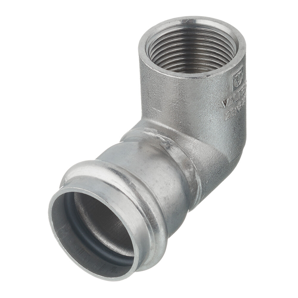 Изображение товара Угол VALTEC (VTi.952.I.002805) 90° 28 мм х 3/4 ВР нержавеющая сталь