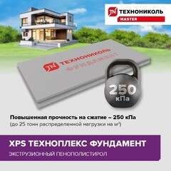 Экструдированный пенополистирол Технониколь Техноплекс Фундамент 100х580х1180 мм - фото 4