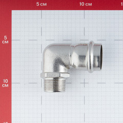 Угол VALTEC (VTi.953.I.002805) 90° 28 мм х 3/4 НР нержавеющая сталь - фото 3