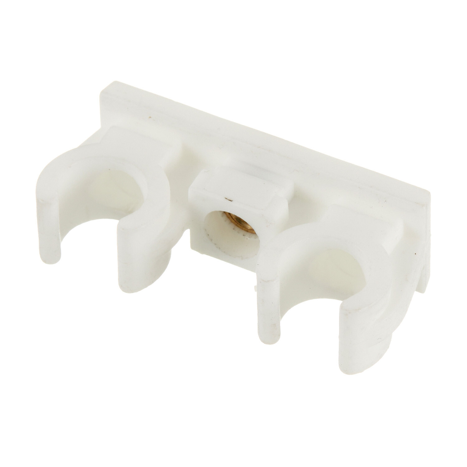 Изображение товара Фиксатор Walraven 12 мм двойной для труб монтажный белый со вставкой M6