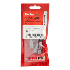 Дюбель для листовых материалов Fischer DuoBlade 15x44 мм нейлон с шурупом (4 шт.) - фото 3