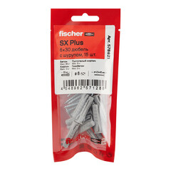 Дюбель распорный Fischer SX PLUS 6x30 мм нейлон с шурупом (15 шт.) - фото 3