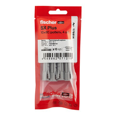 Дюбель распорный Fischer SX PLUS 10x80 мм нейлон (4 шт.) - фото 3