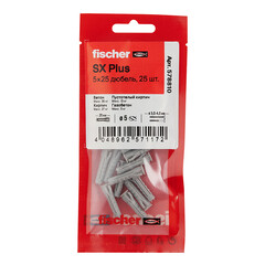 Дюбель распорный Fischer SX PLUS 5x25 мм нейлон (25 шт.) - фото 3