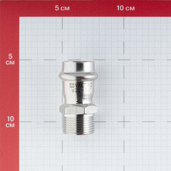 Соединитель VALTEC (VTi.901.I.002205) 22 мм х 3/4 НР(ш) нержавеющая сталь - фото 2