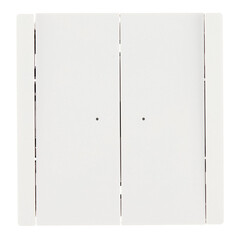 Выключатель IEK Forte&Piano FP208 двухклавишный встраиваемый белый проходной с подсветкой (FP-V22-1-10-1-K01) - фото 1