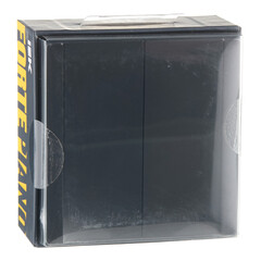 Выключатель IEK Forte&Piano FP107 двухклавишный встраиваемый черный проходной (FP-V22-0-10-1-K02) - фото 3