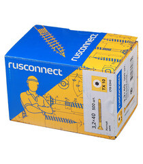 Саморезы для массивной доски 40x3,2 мм желтые (500 шт.) - фото 3