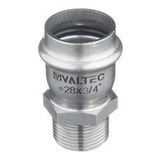 Соединитель VALTEC (VTi.901.I.002805) 28 мм х 3/4 НР(ш) нержавеющая сталь