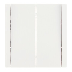 Выключатель IEK Forte&Piano FP207 двухклавишный встраиваемый белый проходной (FP-V22-0-10-1-K01) - фото 1