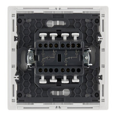 Выключатель IEK Forte&Piano FP207 двухклавишный встраиваемый белый проходной (FP-V22-0-10-1-K01) - фото 5