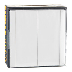 Выключатель IEK Forte&Piano FP207 двухклавишный встраиваемый белый проходной (FP-V22-0-10-1-K01) - фото 3