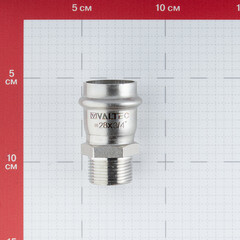 Соединитель VALTEC (VTi.901.I.002805) 28 мм х 3/4 НР(ш) нержавеющая сталь - фото 2