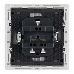 Выключатель IEK Forte&Piano FP206 двухклавишный встраиваемый белый с подсветкой (FP-V20-1-10-1-K01) - фото 5