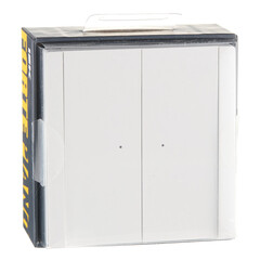 Выключатель IEK Forte&Piano FP206 двухклавишный встраиваемый белый с подсветкой (FP-V20-1-10-1-K01) - фото 3