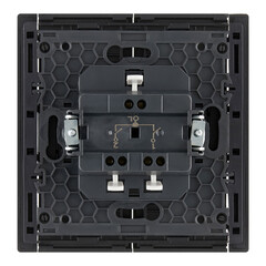 Выключатель IEK Forte&Piano FP105 двухклавишный встраиваемый черный (FP-V20-0-10-1-K02) - фото 5