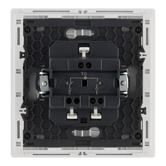 Выключатель IEK Forte&Piano FP205 двухклавишный встраиваемый белый (FP-V20-0-10-1-K01) - фото 5