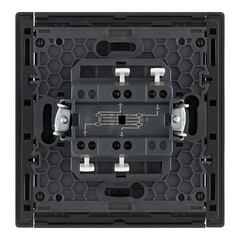 Выключатель IEK Forte&Piano FP112 одноклавишный встраиваемый черный перекрестный (FP-V13-0-10-1-K02) - фото 5