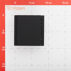 Выключатель IEK Forte&Piano FP104 одноклавишный встраиваемый черный проходной с подсветкой (FP-V12-1-10-1-K02) - фото 2