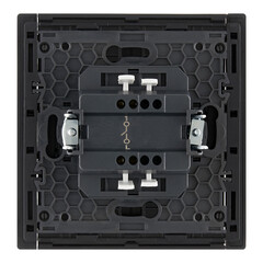 Выключатель IEK Forte&Piano FP101 одноклавишный встраиваемый черный (FP-V10-0-10-1-K02) - фото 5