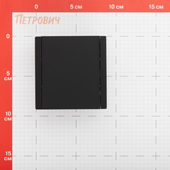 Выключатель IEK Forte&Piano FP101 одноклавишный встраиваемый черный (FP-V10-0-10-1-K02) - фото 2