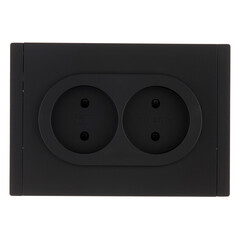 Изображение товара Розетка IEK Forte&Piano FP125 встраиваемая черная со шторками (FP-R23-10-1-K02)