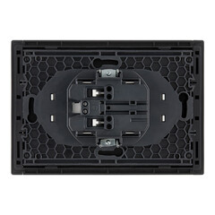 Розетка IEK Forte&Piano FP125 встраиваемая черная со шторками (FP-R23-10-1-K02) - фото 5