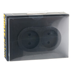 Розетка IEK Forte&Piano FP125 встраиваемая черная со шторками (FP-R23-10-1-K02) - фото 3