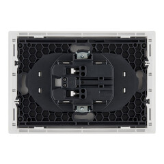 Розетка IEK Forte&Piano FP225 встраиваемая белая со шторками (FP-R23-10-1-K01) - фото 5