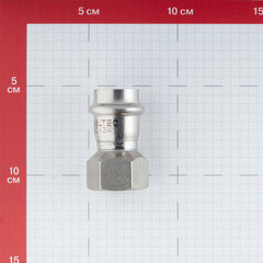 Соединитель VALTEC (VTi.902.I.002205) 22 мм х 3/4 ВР(г) нержавеющая сталь - фото 2