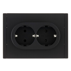 Розетка IEK Forte&Piano FP124 встраиваемая черная (FP-R21-16-1-K02) - фото 1