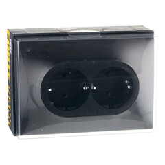 Розетка IEK Forte&Piano FP124 встраиваемая черная (FP-R21-16-1-K02) - фото 3