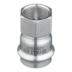 Соединитель VALTEC (VTi.902.I.002805) 28 мм х 3/4 ВР(г) нержавеющая сталь - фото 3