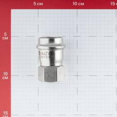 Соединитель VALTEC (VTi.902.I.002805) 28 мм х 3/4 ВР(г) нержавеющая сталь - фото 2